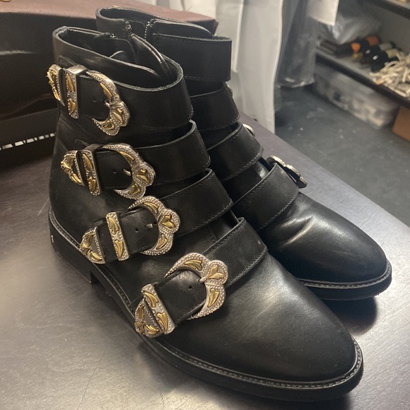 Maje Jackpot Buckle Boots Sz 39 - Picture 16 of 16